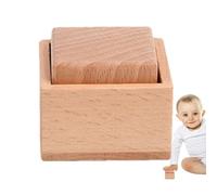 Tanxier Rattle | Solid Wooden Rattle for Baby Grip,Preschool Learning Activities for Fine Motor Skills and Shape Cognition