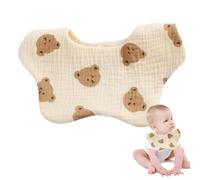 Tanxier Unisex Drool Bibs | Breathable Feeding Cartoon Bibs Soft Dribble Bibs | Clear Patterns Multi-Function Bibs for Kids Drinking Milk, Playing, Eating, Snacking, Sleeping