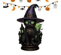 Tanxier Witch Hat Lamp Acrylic Gothic Figurine Light