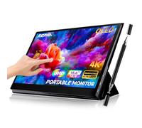 TANXJIA Pro 15.6 inch 4K OLED Touchscreen Portable Monitor | 100% AdobeRGB, ΔE<2 | Metal Rotating Stand, Foldable Smart Cover & Stylus | Ultra-Accurate Color for Photography, Video Editing & Design