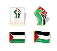 tanxuan Palestine Flag Brooch Badges Lapel Pins Palestinian National Lapel Pin Support Patriotic Enamel Badge Metal Alloy Souvenir Pin for Hat Clothes Backpack