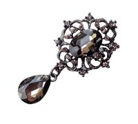 tanxuan Vintage Teardrop Crystal Brooch Pin Crystal Flower Bouquet Lapel Pin Large Gorgeous Brooch Pin for Women Fashion Jewelry Accessories Gift