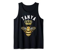 Tanya Name Tanya Birthday Gifts Queen Crown Bee Tanya Tank Top