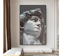 TANYANG Abstract Greek Statue Plaster Sculpture Art Poster David Canvas Painting Michelangelo Art Prints Wall Picture Living Room Decor 40X50Cm No Frame