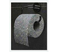 TANYANG Canvas Painting Wall Art Toilet Roll Paper Color Glitter Diamond Creative Niche Luxury Bedroom Living Room Bathroom Decor Poster 30X40Cm No Frame