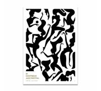 TANYANG Modern Black White Abstract Woman Dance Canvas Print Painting Poster Picture Wall Art Home Decoration Living Room Hallway Decor 60X90Cm Unframed