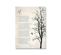 TANYANG Motivational If Quotes Rudyard Kipling Poem Literature Prints Poster Inspirational Wall Art Canvas Painting Picture Home Decor 50X70Cm Unframed