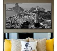 TANYANG New York Brooklyn Bridge Brazil Rio De Janeiro Canvas Prints Painting Large Size Night View City Landscape Wall Art Picture 60X90Cm No Frame