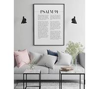 TANYANG Psalm 91 Scripture Wall Art He Who Dwells In The Shelter Bible Verse Canvas Painting Poster Print For Your Christian Home Decor 30X40Cm No Frame
