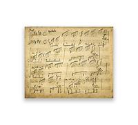 TANYANG Vintage Poster Moonlight Sonata Original Handwritten Score Canvas Painting Ludwig Van Beethoven Artwork Prints Music Wall Decor 40X50Cm No Frame