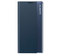 TANYO Smart View Case for Samsung Galaxy Note 20 Ultra (5G/4G), Prime Flip Case Cover with Clear View Window, Elegant Mirror Flip Case Cover with Foldable Stand - Navy Blue