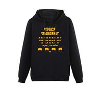 TANYOUPIN Cotton Hoodies Space Invaders (Ready Player One Halliday Anorak) Clothing Long Sleeve Sweatshirts Black 3XL
