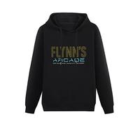 TANYOUPIN Flynns Arcade TRON Legacy TBL Jeff Bridges Mens Hoodies Unisex Pullover Hoody Sweatershirt Black S