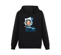 TANYOUPIN Hello Ahsoka Ahsoka Tano In The Kawaii Hoodies Printed Sweatshirt Graphic Mens Pullover Hooded Black M