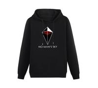 TANYOUPIN New Game No Mans Sky Hoodies Long Sleeve Pullover Loose Hoody Sweatershirt Black L
