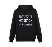 TANYOUPIN Siouxsie and The Banshees Music Retro Vintage Birthday Gift Mens Hoodies Unisex Pullover Hoody Sweatershirt Black XL
