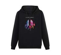 TANYOUPIN Sweatshirt Hoodie Fantastic On In Our Bones Against The Current Hooded with Drawstring Pockets Black XL