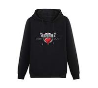 TANYOUPIN Yoko Bonjovi Band Slippery When Wet It Is My Life Hoodies Pullover Long Sleeve Sweatshirts Black M