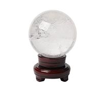 TANYTAO-SHOP Gazing Crystal Ball Exquisite Feng Shui Natural White Crystal Ball Desktop Decoration Transfer Ball Living Room Entrance Home Decoration Home Office Decor (Size : 1.18in)