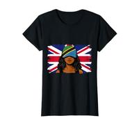 Tanzania Britain Flag Women Roots British Tanzanian Heritage T-Shirt