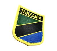 Tanzania East Africa African Flag Iron On Embroidered Fabric Sew On Patch Pack of 1