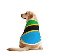 Tanzania Flag Dog Shirt Vest Lightweight Stretchy Dog T-Shirts, for Medium, and Large Breeds, for Walking, Outdoor Activities