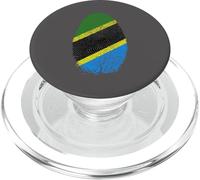 Tanzania Flag Fingerprint It is in my DNA Gift Tanzanians PopSockets PopGrip for MagSafe