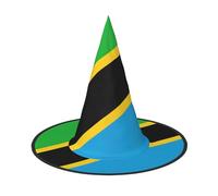 Tanzania Flag Halloween Hat, funny, holiday party hat costume ball, Cosplay Carnivals DIY Decoration(of 3)