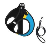 Tanzania Flag Print Small Dog Harness And Leash Set, Adjustable Soft Vest With 360° Reflective Straps For Cats Puppy