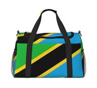 Tanzania Flag Print Travel Companion Duffle Bag Weekender Bag Sport Gym Bag for Women Men