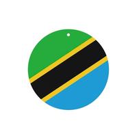 Tanzania Flag Printing 10 Pcs Air Freshener Cards,Car Scented Hanging Sheets Air Freshener Set For Car Decoration