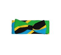 Tanzania FlagBow headband, patterned baby bow hair accessory, suitable for newborns, infants, and everyday wear