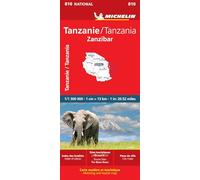 Tanzania & Zanzibar - Michelin National Map 810 : Map