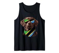 Tanzanian Flag Labrador Mom Dog Dad Heritage Tanzania Tank Top