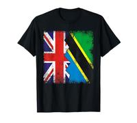 Tanzanian Roots | Half British Flags | UK Tanzania Vintage T-Shirt