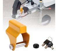 TANZEDMI Caravan Hitch Lock, High Security Hitch Lock for Caravans, Anti-Theft Trailer Coupling Hitch Lock with Reinforced Steel for ALKO AK130, AK160, AKS1300, AKS2004, AKS3004