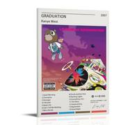 TANZEM Kanye West Poster Graduation Album Cover Poster Decorative Painting Canvas Wall Posters And Art Picture Print Modern Family Bedroom Decor Posters 08x12inch(20x30cm)