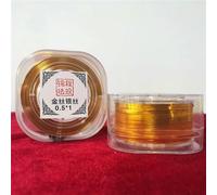 TANZEQI Cloisonné Crafts Painting Enamel Flat Aluminum Wire Craft Jewelry Wire Beading Craft Soft Wire Bendable Wire for DIY Craft Jewelry Beading Handmade Supplies (0.5×1mm/164 Feet, Gold)