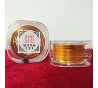 TANZEQI Cloisonné Crafts Painting Enamel Flat Aluminum Wire Craft Jewelry Wire Beading Craft Soft Wire Bendable Wire for DIY Craft Jewelry Beading Handmade Supplies (0.3×1mm/94 Feet, Gold)