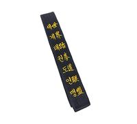 TANZEQI Custom Embroidered Black Belt for Taekwondo Karate Hapkido Martial Arts/Coach Belt Karate Judo/Custom Black Belt Name, Black, 118.11“/300cm
