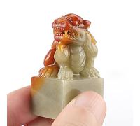 TANZEQI Custom Stone Japanese Hanko Chop Japanese Name Stamp Chinese Name Stamp Chinese Name Seal Embrace Prosperity with The Majestic Pixiu Stone Seal