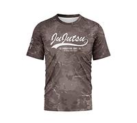 TAO Jiu Jitsu Tshirt Dry Fit T-Shirts for Men Martial Art Shirts Sublimation Short Sleeves Round Neck (Ju Jutsu Grey, Size XXL)