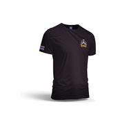 TAO MARTIAL Muay Thai T-Shirt Quick Dry Lightweight Breathable Sport Tshirt, ST222 (Black, Size L)