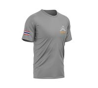 TAO MARTIAL Muay Thai T-Shirt Quick Dry Lightweight Breathable Sport Tshirt, ST222 (Grey, Size XL)