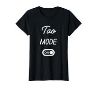 Tao Mode On Name Value Graphic T-Shirt, Women, Black, S