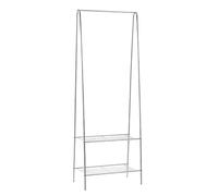 TAO ONE Stainless Steel Clothing Rack with Shelves, Heavy Duty Freestanding Garment Organizer for Bedroom & Office, Metal Clothes Rack with Shoe Storage, Bolt Assembly