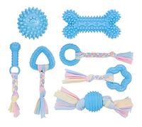 tao pipe 7PCS Puppy Teething Toys Dog Chew Toys Set with Ball and Ropes | Interactive Pet Toys for Small Puppies and Medium Dogs
