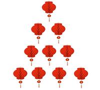 TAO Red Lantern Decoration Chinese New Year Festival Restaurant Party Pack of 10 (5 9/10 (15 cm))