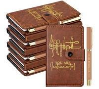 TaoBary 10 Set Surgical Tech Week Appreciation Gifts Bulk You Are Instrumental Surgical Technologist Gift Leather Notebook with Pen for Nurse Doctor Medical Assistant Student (Brown)