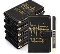 TaoBary 10 Set Surgical Tech Week Appreciation Gifts Bulk You Are Instrumental Surgical Technologist Gift Leather Notebook with Pen for Nurse Doctor Medical Assistant Student (Black)